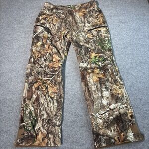 Realtree Camo Pants Mens Medium (Fits 34x31) Hunting Outdoor Stretch Zip Hunt